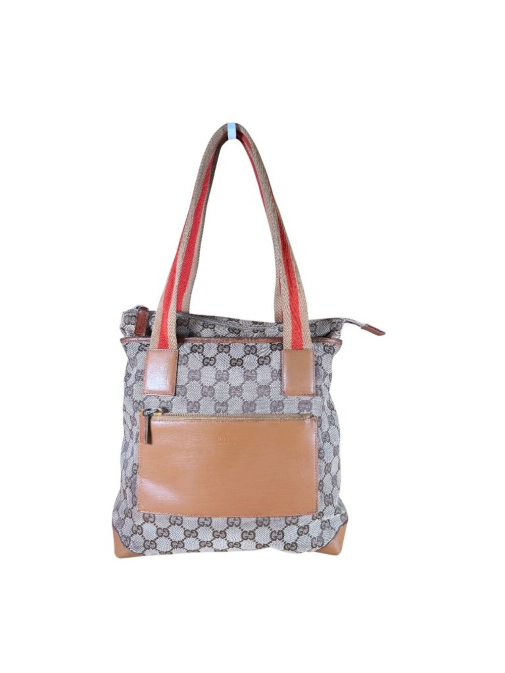 Gucci GG Canvas Leather Y2K Vintage Small Tote Shoulder Bag